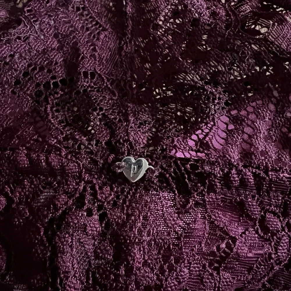 Victoria's Secret‎ PINK Push Up Racerback Bra Maroon Size S DD UNDERWIRE Purple